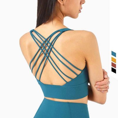 Leginsy sportowe biustonosze seksowna koszulka na ramiaczkach do jogi trening Top damski Crop Top Push Up Beauty wysoka wytrzymalosc wsparcie odziez sportowa Skims Slim