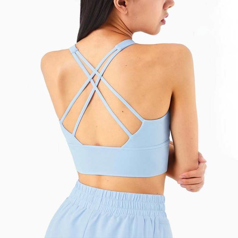 CROSS OVER STRAP Push Up Fitness sportowe biustonosze sportowe Top kobiety lekkie wsparcie wyscielane trening silownia biustonosze do jogi krotki Top
