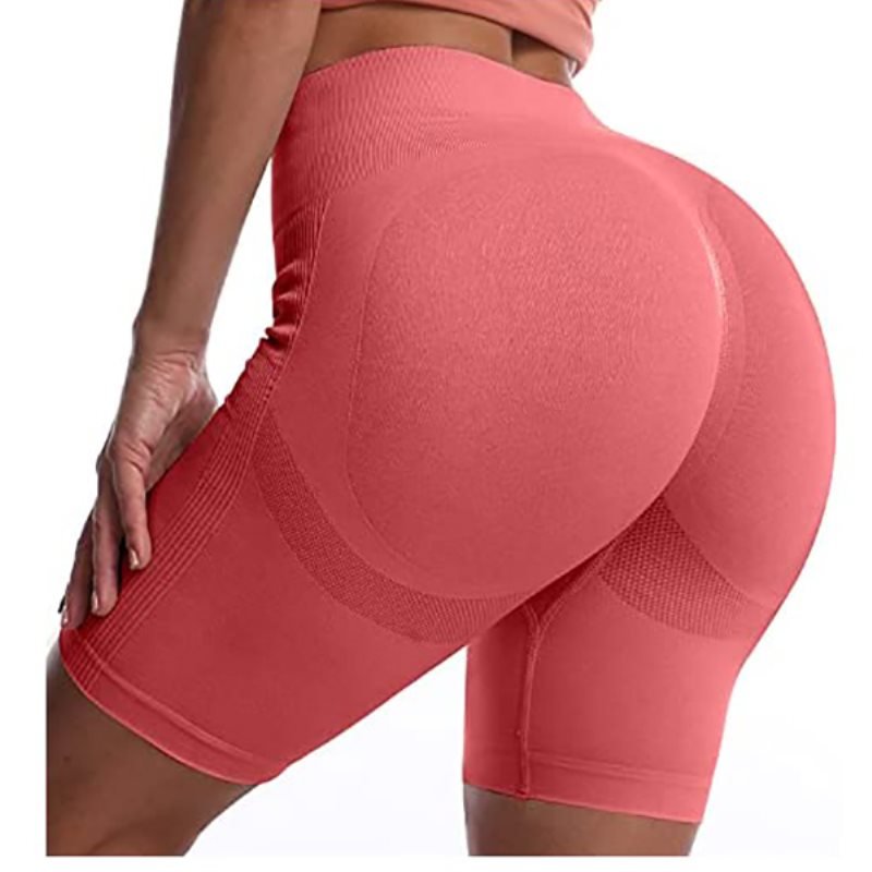 Womens Butt Lifting Waist Shorts Ruched Textured Tummy Control Shorts Sports Beach Hot Pants at Women